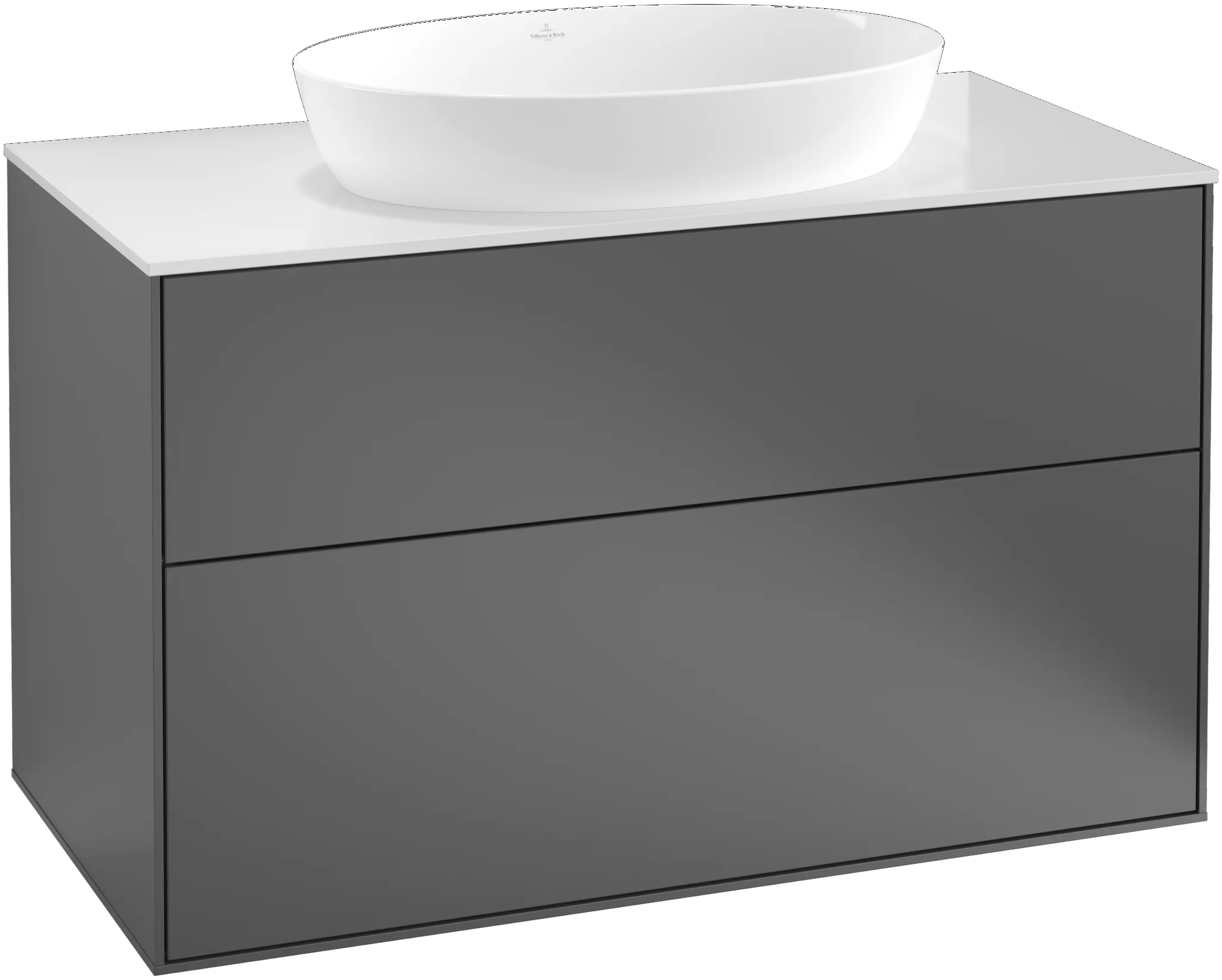 Villeroy & Boch Waschtischunterschrank „Finion“ für Schrankwaschtisch 1000 × 603 × 501 mm Peony Matt Lacquer, für Becken mittig, mit Hahnlochbohrung Villeroy & Boch Waschtischunterschrank „Finion“ für Schrankwaschtisch 1000 × 603 × 501 mm Peony Matt Lacquer, für Becken mittig, mit Hahnlochbohrung