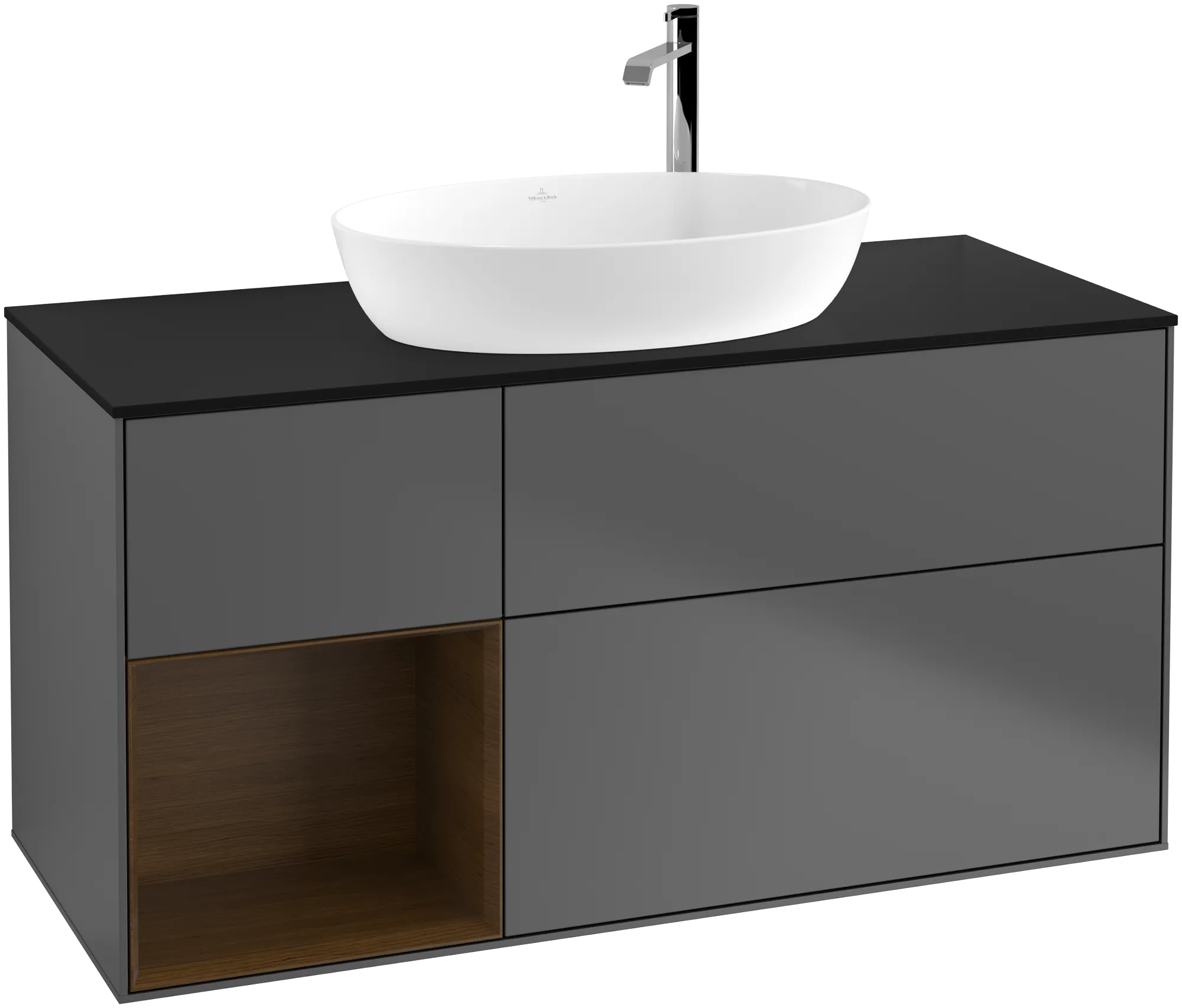 Villeroy & Boch Finion Waschbeckenunterschrank F94, 1200x603x501mm, anthrazit matt