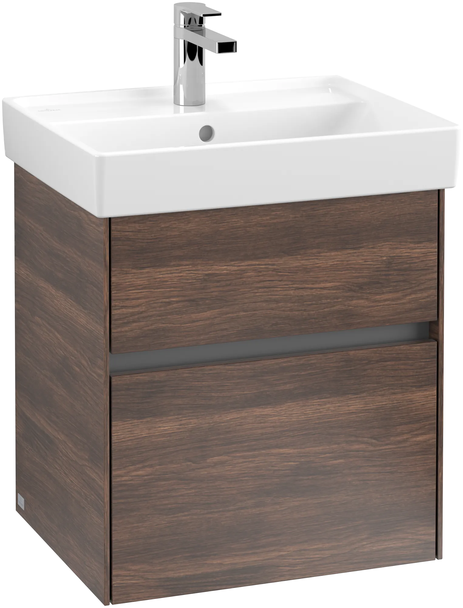 Villeroy & Boch Waschbeckenunterschrank Collaro C00700 Arizona Oak, 510x414 mm, Höhe 546 mm, mit SoftClosing und integrierten Aluminiumgriffen