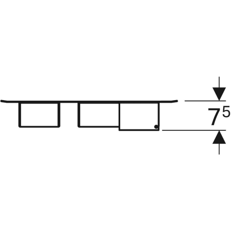 Magnettafel mit Stauboxen: lava / pulverbeschichtet matt, lava / pulverbeschichtet matt Magnettafel mit Stauboxen: lava / pulverbeschichtet matt, lava / pulverbeschichtet matt