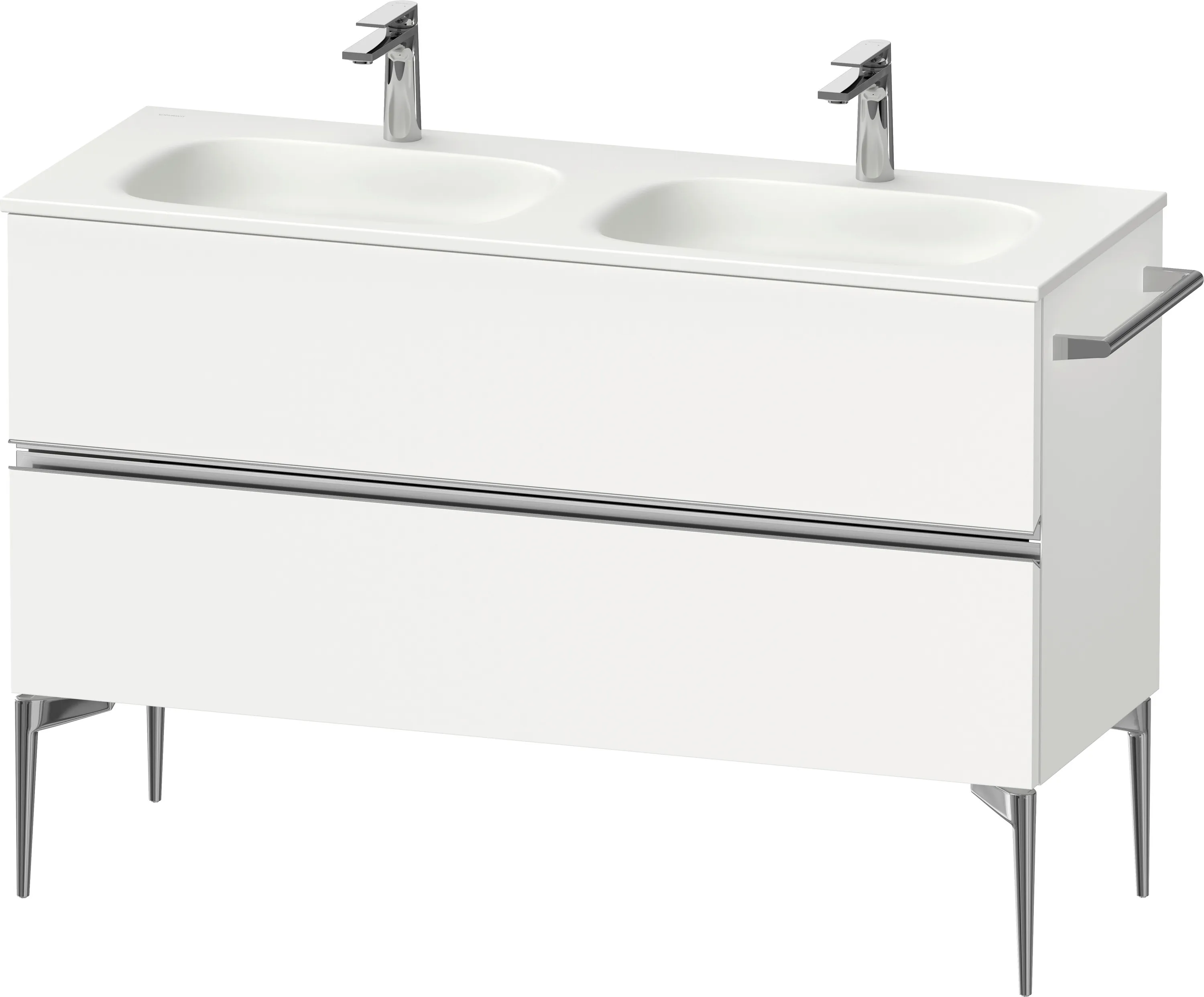 Duravit Waschtischunterschrank „Sivida“ 128 × 59,2 × 47,7 cm in Weiß Matt