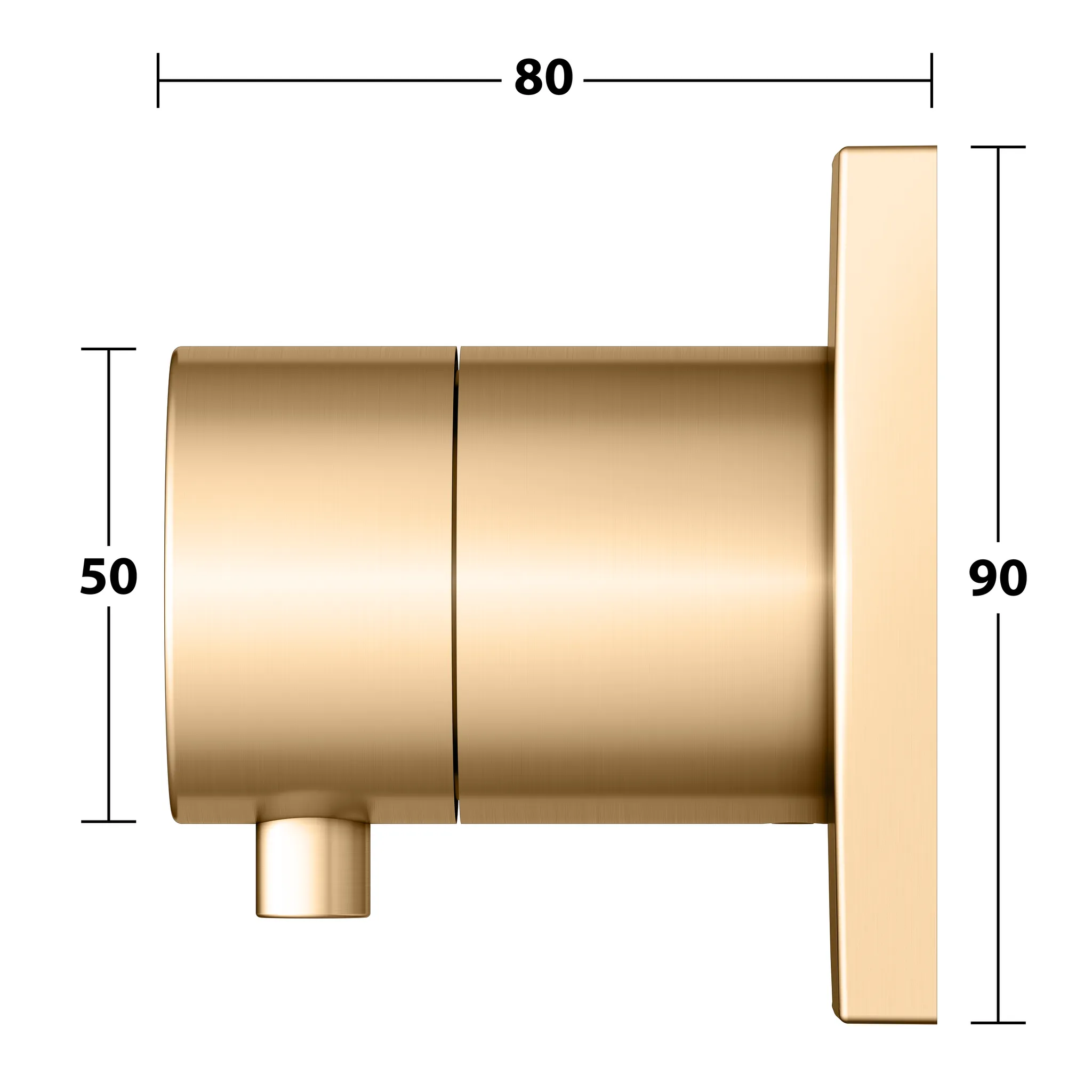 IXMO 2-Wege Umstellventil UP DN15 Messing gebürstet IXMO 2-Wege Umstellventil UP DN15 Messing gebürstet