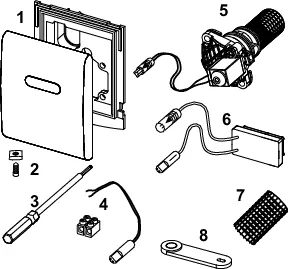 TECEplanus Elektronik Urinal 230/12 V-Netz weiß seidenmatt