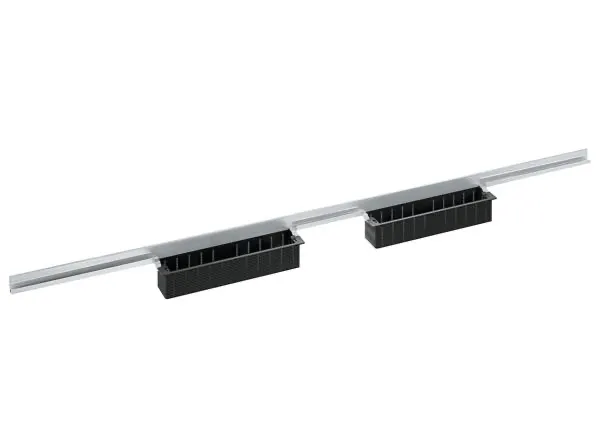 Dallmer Duschrinne CeraWall Individual Duo, Edelstahl 1.4301, Länge 1500 mm