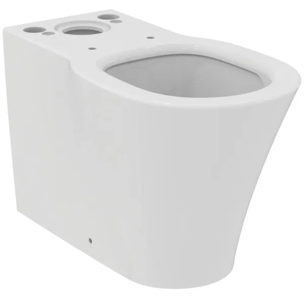 Stand-Tiefspül-WC-Kombi ConnectAIR, AquaBlade, Abgang waagrerecht verdeckt, 360x650x400mm, Weiß Stand-Tiefspül-WC-Kombi ConnectAIR, AquaBlade, Abgang waagrerecht verdeckt, 360x650x400mm, Weiß