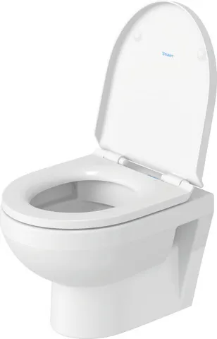 Duravit Wand-Tiefspül-WC Compact inkl. WC-Sitz „No.1“ 36,5 × 48 × 40 cm in Weiß Hochglanz, Befestigung sichtbar, ohne Spülrand Duravit Wand-Tiefspül-WC Compact inkl. WC-Sitz „No.1“ 36,5 × 48 × 40 cm in Weiß Hochglanz, Befestigung sichtbar, ohne Spülrand