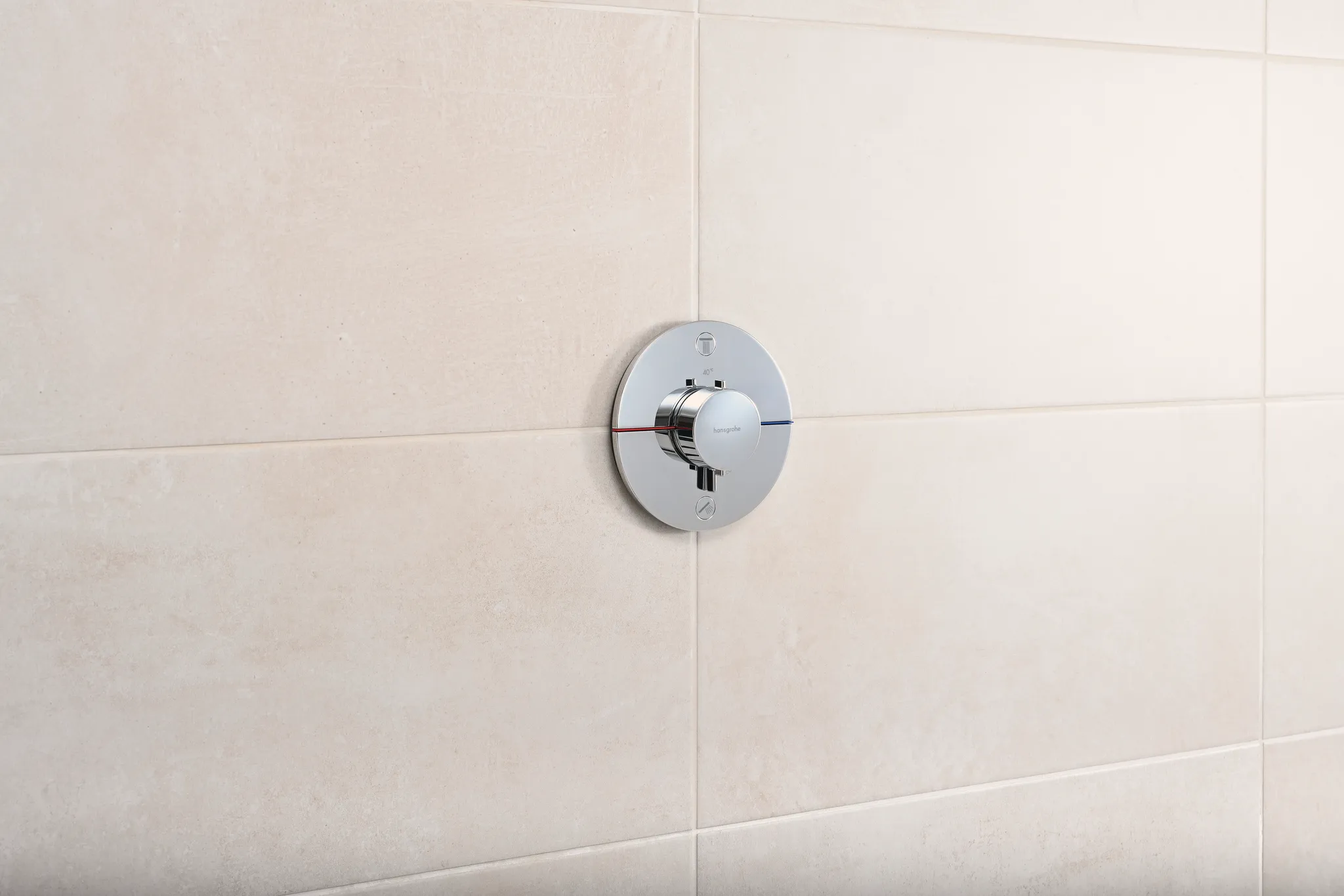 ShowerSelect Comfort S Thermostat Unterputz für 2 Verbraucher Chrom ShowerSelect Comfort S Thermostat Unterputz für 2 Verbraucher Chrom