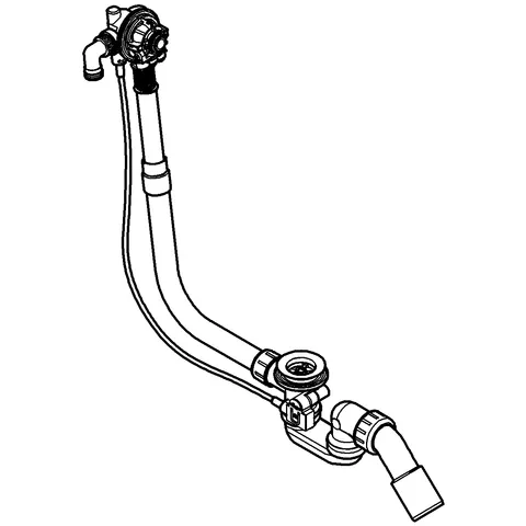 Grohe Talentofill Wannenfüll-, Ab- und Überlaufgarnitur für Körperformbadewannen, ohne Fertigmontageteile, mit Geruchverschluss und 45°-Ablaufbogen Grohe Talentofill Wannenfüll-, Ab- und Überlaufgarnitur für Körperformbadewannen, ohne Fertigmontageteile, mit Geruchverschluss und 45°-Ablaufbogen