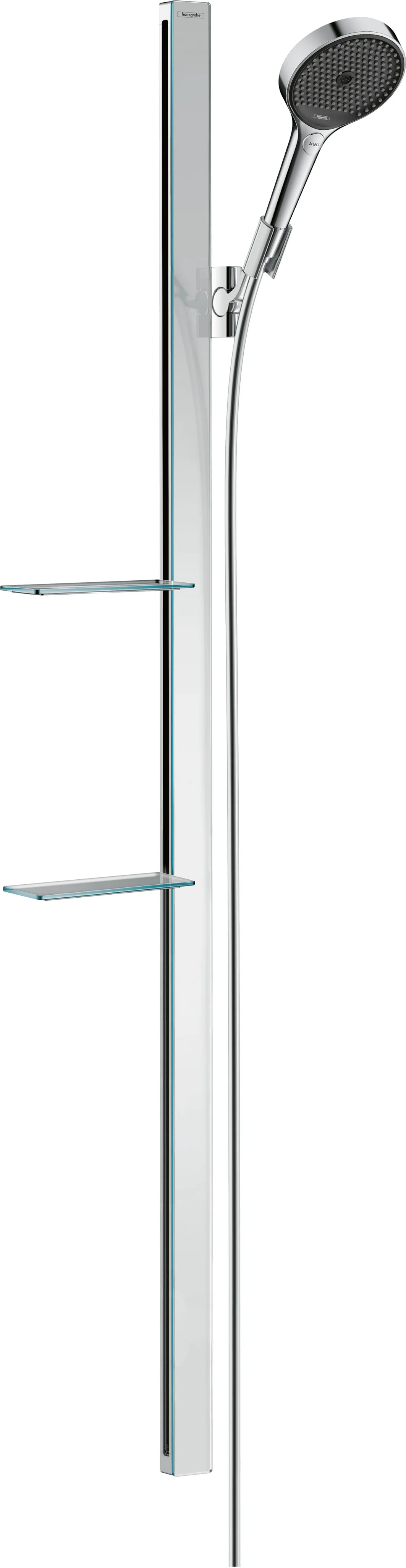 Hansgrohe Rainfinity Brauseset 130 3jet EcoSmart mit Brausestange 150 cm und Ablagen in Chrom Hansgrohe Rainfinity Brauseset 130 3jet EcoSmart mit Brausestange 150 cm und Ablagen in Chrom