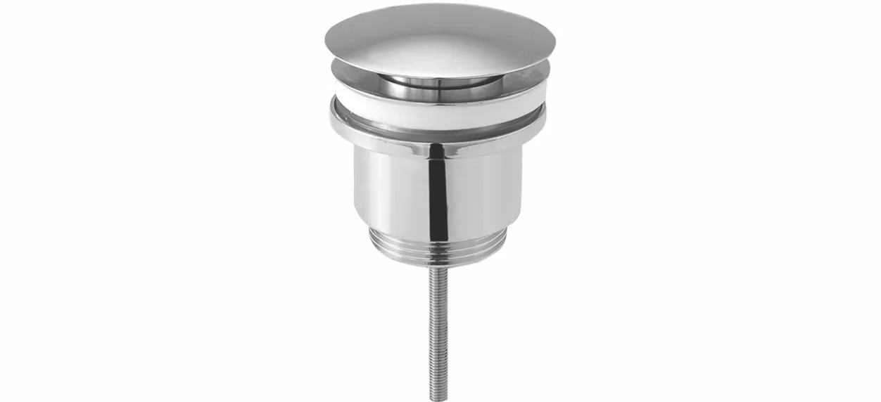 Design-Ablaufventil 1 1/4″ MS vc für Becken ab Stärke 0,1mm, gewölbt rund
