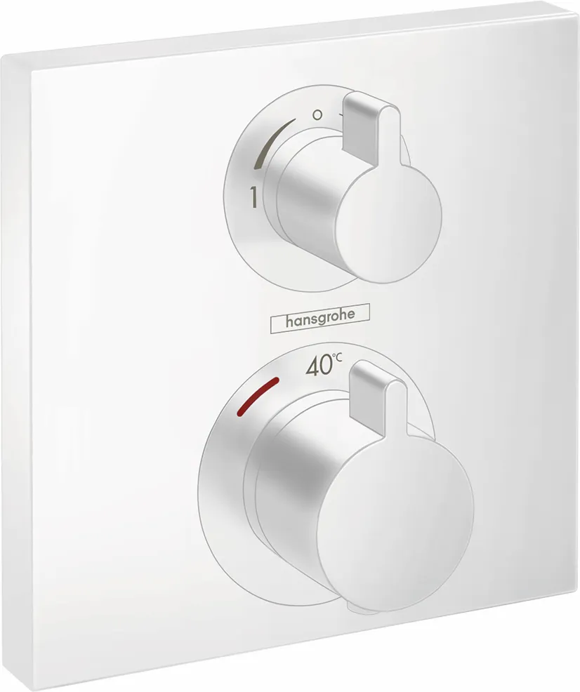 Thermostat Unterputz Ecostat Square Fertigset 2 Verbraucher chrom