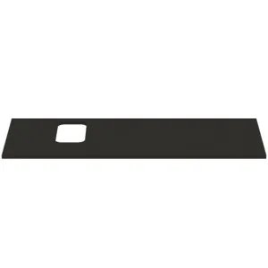 Waschtischplatte i.life B Ausschnitt links für ein Wand-Waschtisch 1202x507x18mm Weiß matt