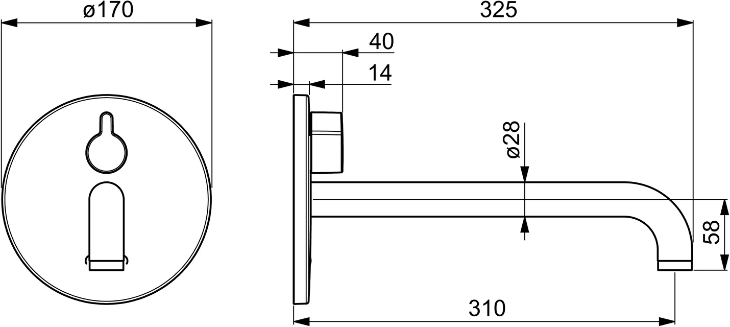 HansaELECTRA Waschtischarmatur Hansaelectra Fertigset für Waschtisch-Batterie 8181 Rosette rund 3 V, Bluetooth Ausladung 310 mm Chrom