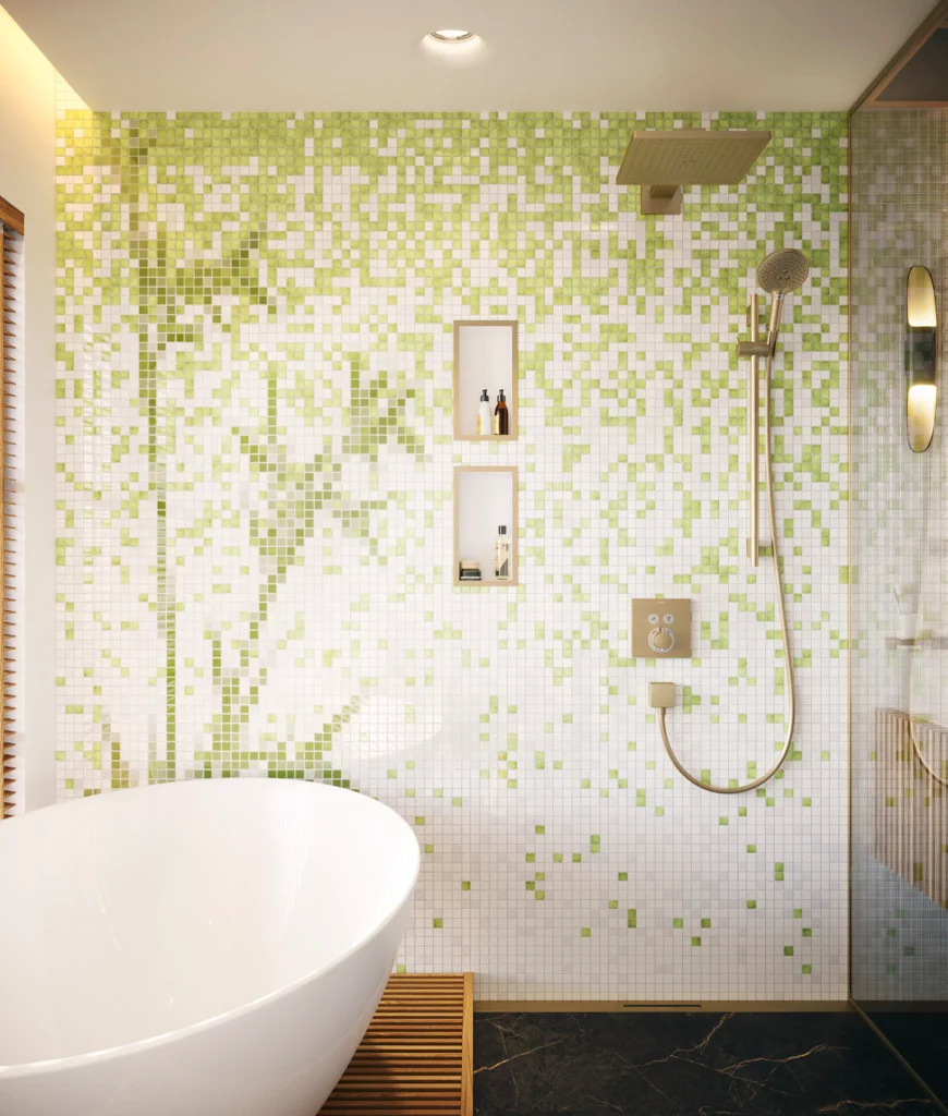 Hansgrohe RainDrain Flex Duschrinne 1000 mm, wandangebunden, Brushed Bronze, höhenverstellbar um 10 mm, bis zu 60 l/min Ablaufleistung Hansgrohe RainDrain Flex Duschrinne 1000 mm, wandangebunden, Brushed Bronze, höhenverstellbar um 10 mm, bis zu 60 l/min Ablaufleistung