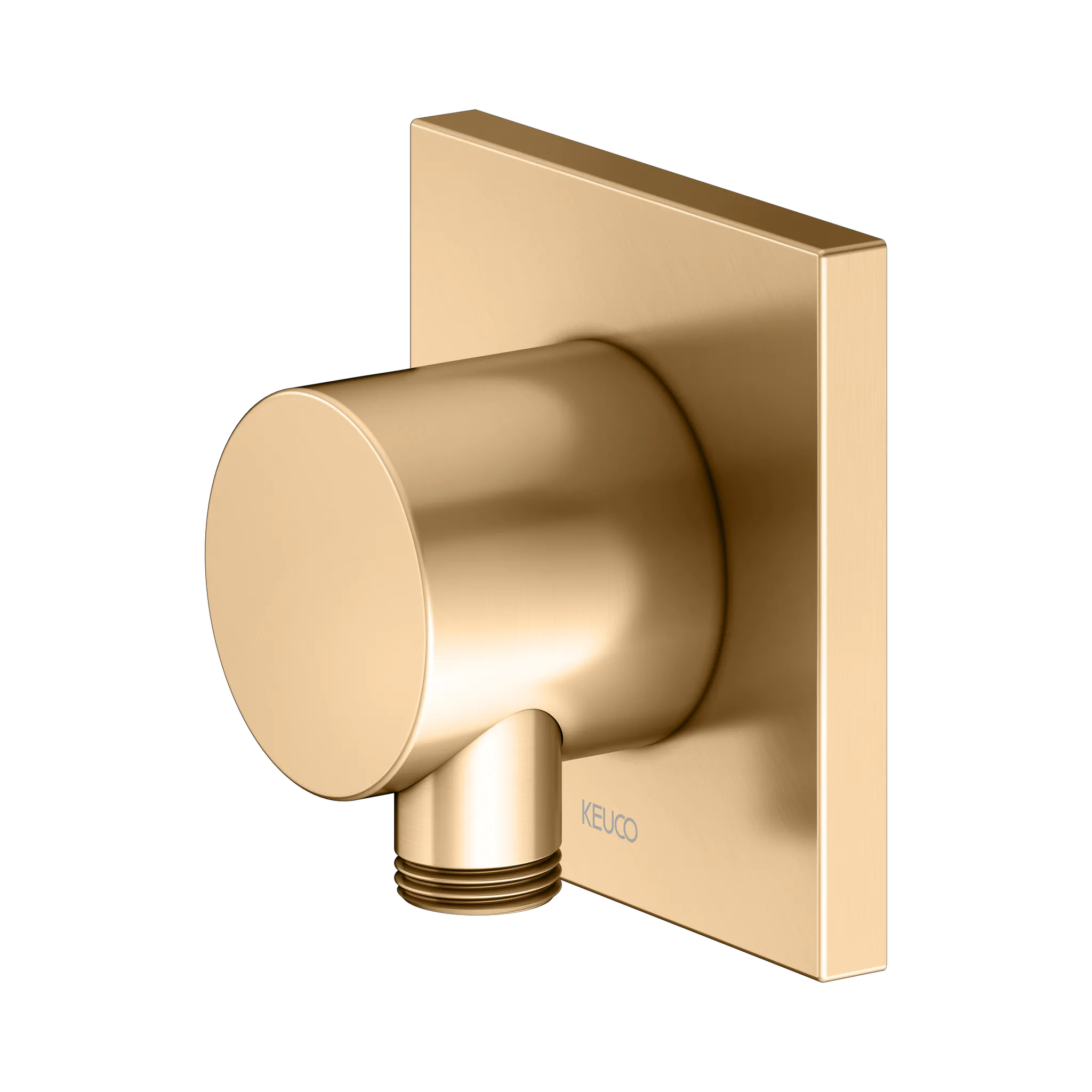 IXMO Schlauchanschluß DN15 eckig Messing gebürstet