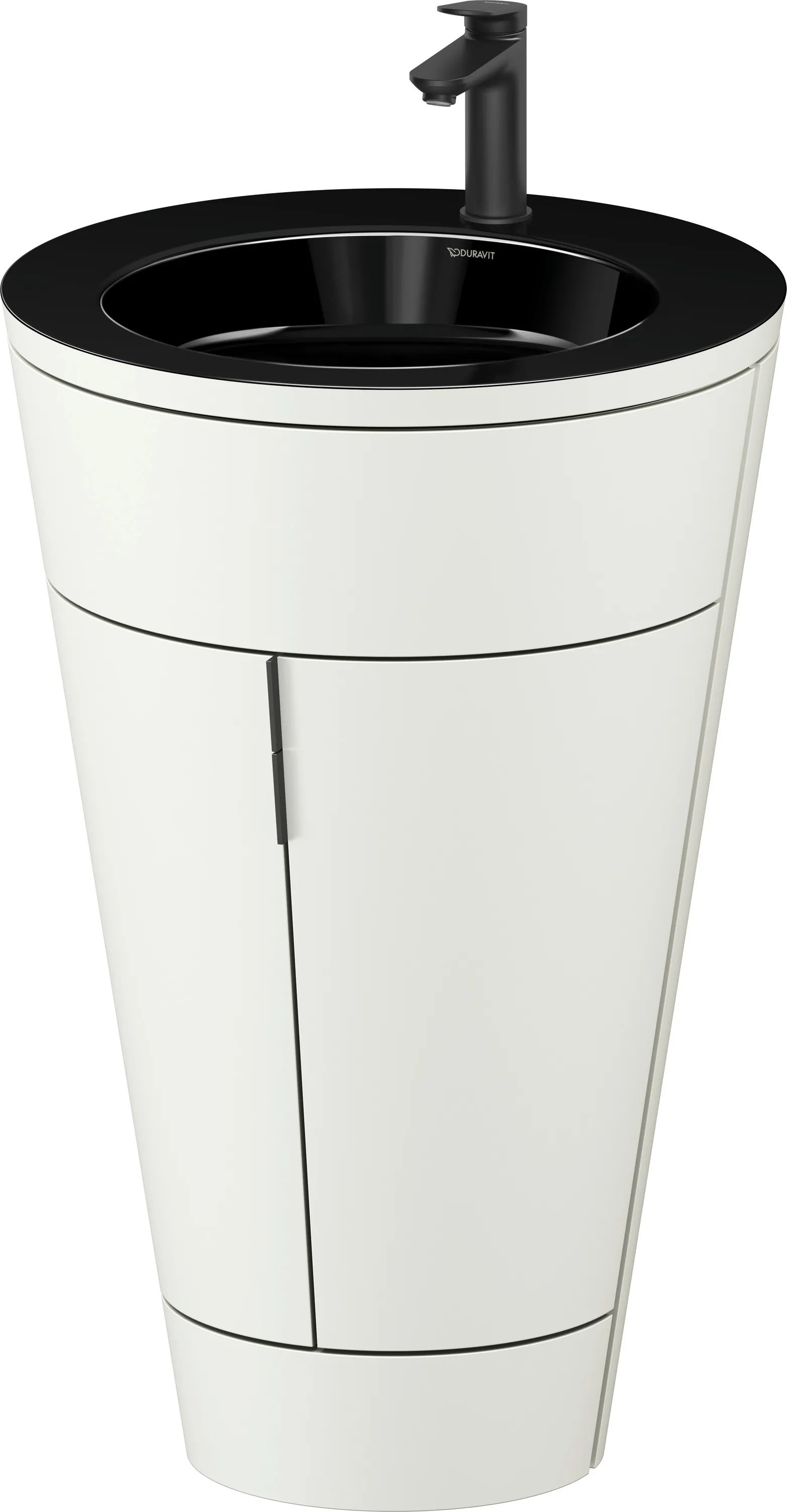 Duravit Waschtischunterschrank bodenstehend „Starck 1“ 56 × 86,4 × 60,5 cm in Schwarz Hochglanz