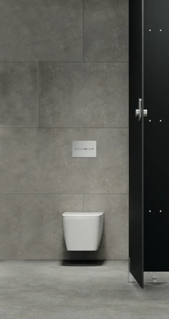 solid WC-Elektronik, 12 V-Netz, Chrom glänzend