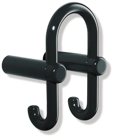 HEWI Garderobendoppelhaken mit Symbolträger Hang it, Polyamid, Befestigungsabstand 75 mm, T: 95 mm, Haken nach hinten zeigend, HEWI Farbe 98 (Signalweiß) HEWI Garderobendoppelhaken mit Symbolträger Hang it, Polyamid, Befestigungsabstand 75 mm, T: 95 mm, Haken nach hinten zeigend, HEWI Farbe 98 (Signalweiß)