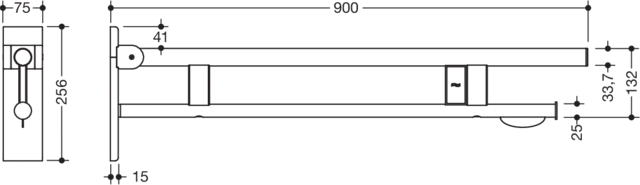 HEWI Stützklappgriff „System 900“