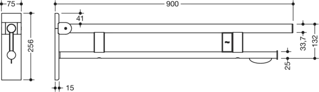 SK-Griff Duo (B), li, PRH, 900, (Funk),plvb weiß tiefmatt SK-Griff Duo (B), li, PRH, 900, (Funk),plvb weiß tiefmatt