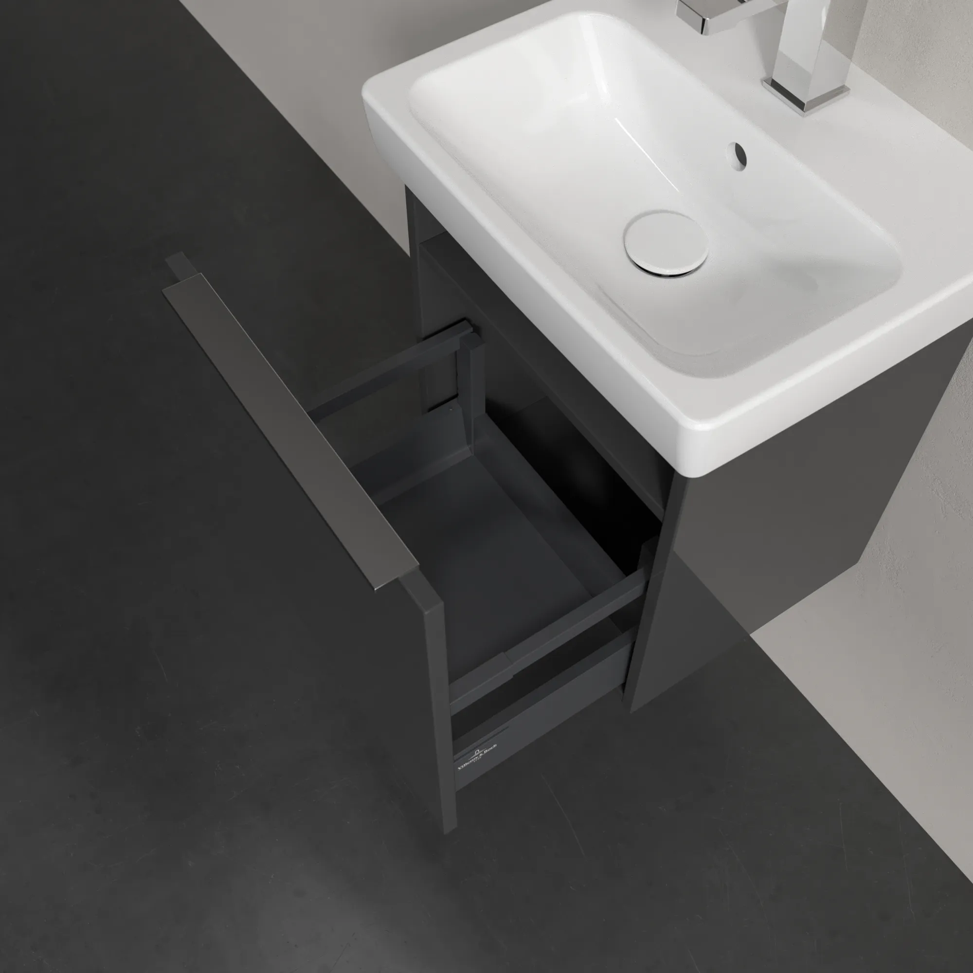 Villeroy & Boch Architectura Waschbeckenunterschrank B88100, 400x470x363 mm, Grey