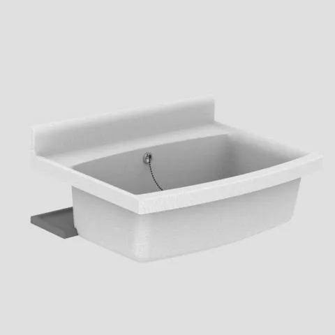 Maxi Becken mit Überlauf 70 × 50 cm, granit Maxi Becken mit Überlauf 70 × 50 cm, granit