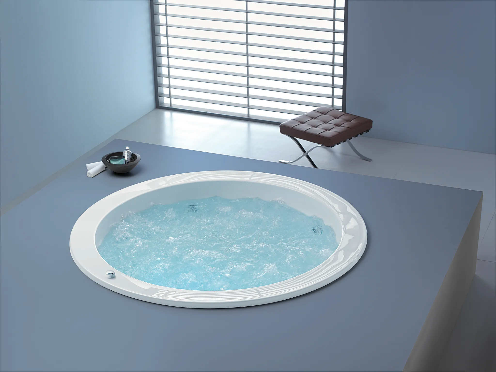 Hoesch Badewanne „Dreamscape“ rund ⌀ 180 × 44 cm in Weiß Whirlsystem: ohne Whirlsystem Hoesch Badewanne „Dreamscape“ rund ⌀ 180 × 44 cm in Weiß Whirlsystem: ohne Whirlsystem