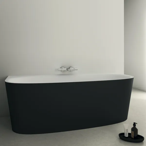 Ideal Standard Badewanne „Dea“ 80 × 180 cm in Schwarz Matt