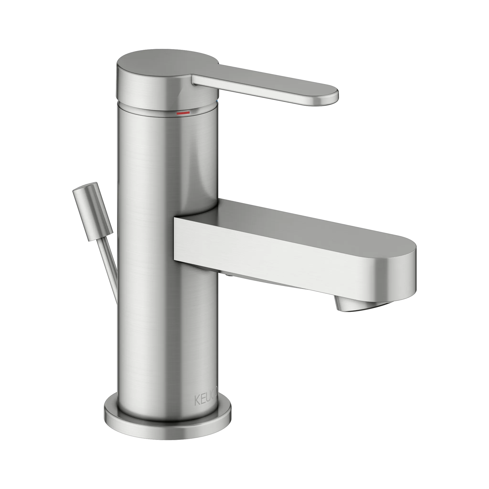 KEUCO IXMO Einhebel-Waschtischmischer 60 IXMO Flat mit Zugstangen-Ablaufgarnitur IXMO Flat, Rosette rund Edelstahl-finish KEUCO IXMO Einhebel-Waschtischmischer 60 IXMO Flat mit Zugstangen-Ablaufgarnitur IXMO Flat, Rosette rund Edelstahl-finish