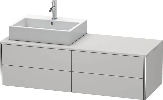 Duravit Waschtischunterschrank wandhängend „XSquare“ 140 × 40 × 54,8 cm Nordic Weiß Seidenmatt Duravit Waschtischunterschrank wandhängend „XSquare“ 140 × 40 × 54,8 cm Nordic Weiß Seidenmatt