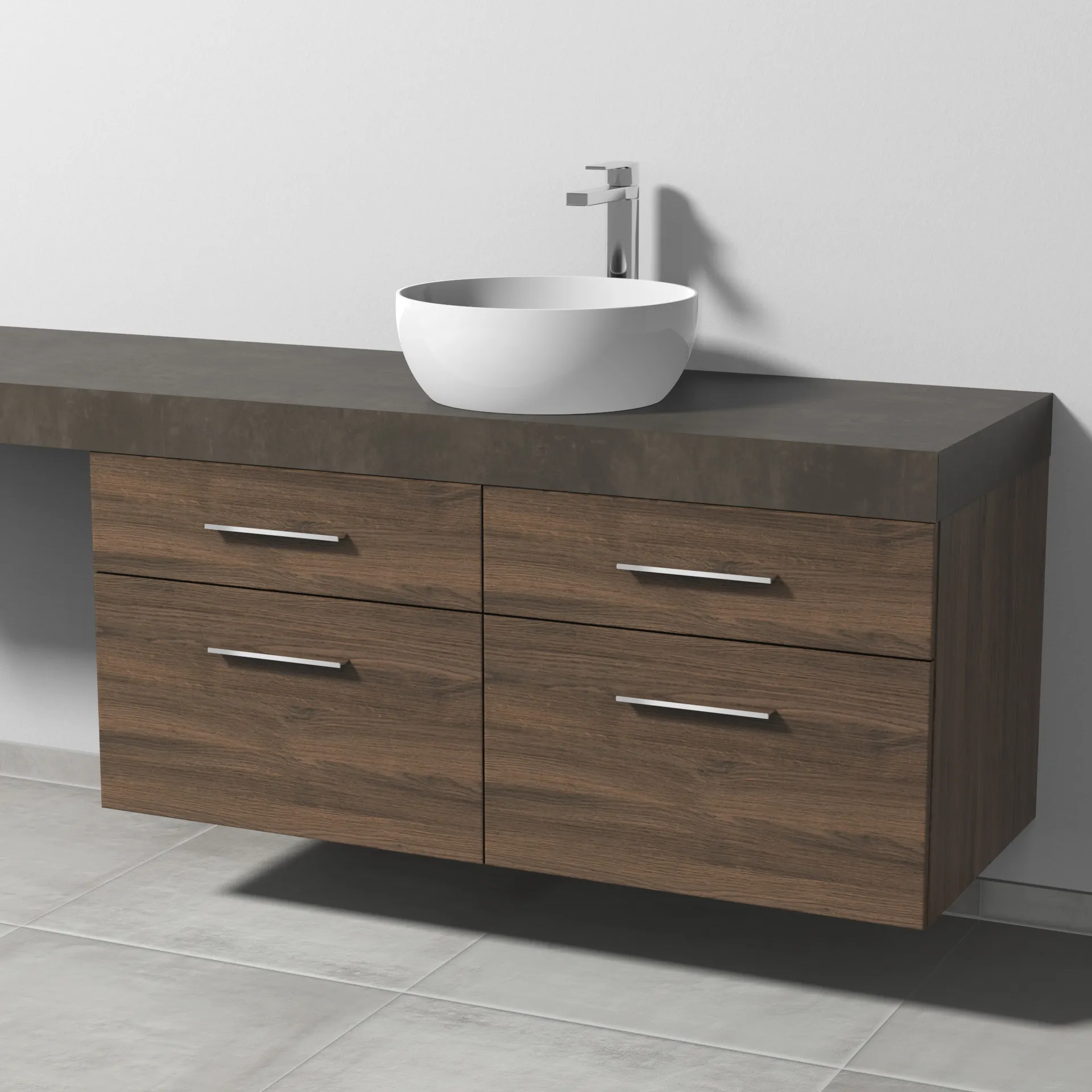 Sanipa Waschtischunterschrank „2morrow“ 1200 × 510 × 520 mm in Eiche Arizona