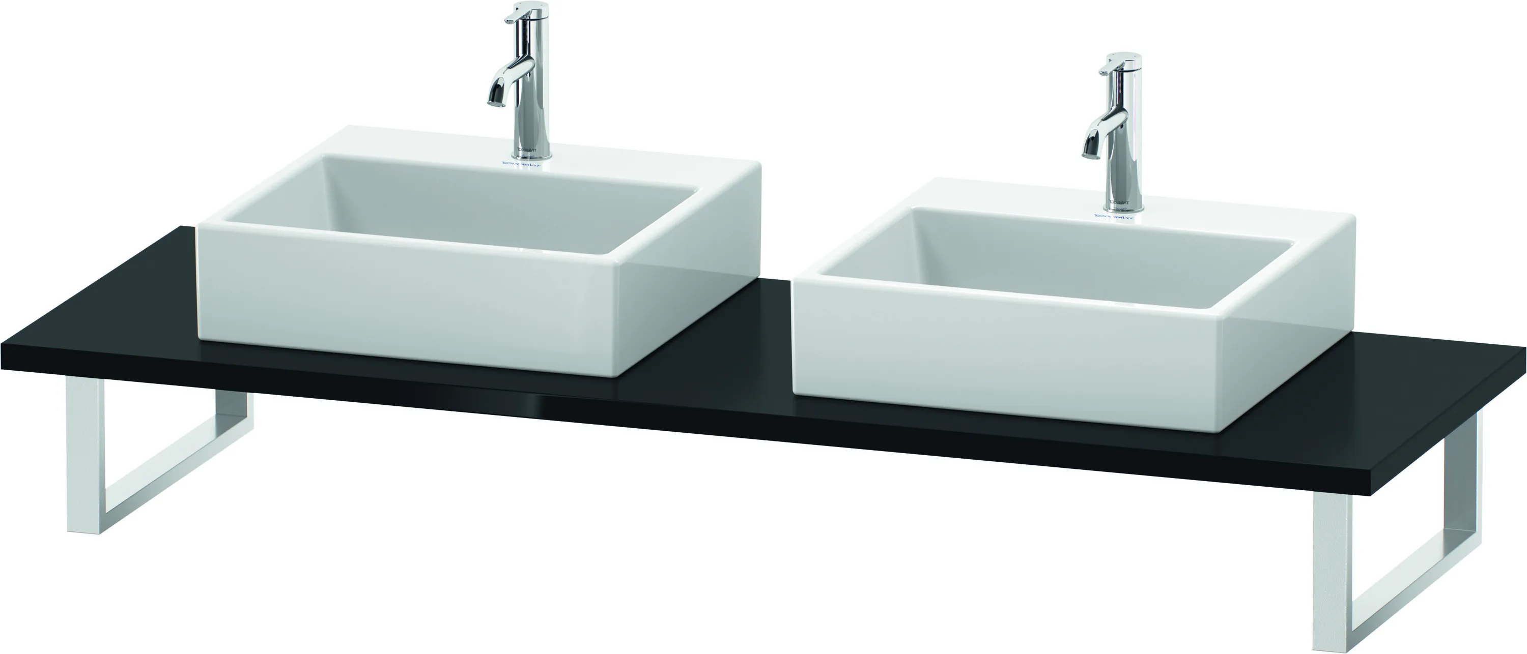Duravit Konsole „L-Cube“ in Schwarz Hochglanz