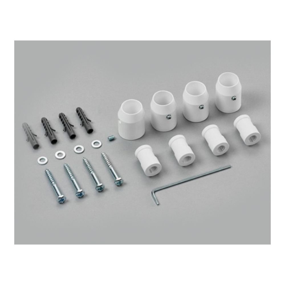 Montageset für Elektroheizkörper „Subway“ in weiß Montageset für Elektroheizkörper „Subway“ in weiß