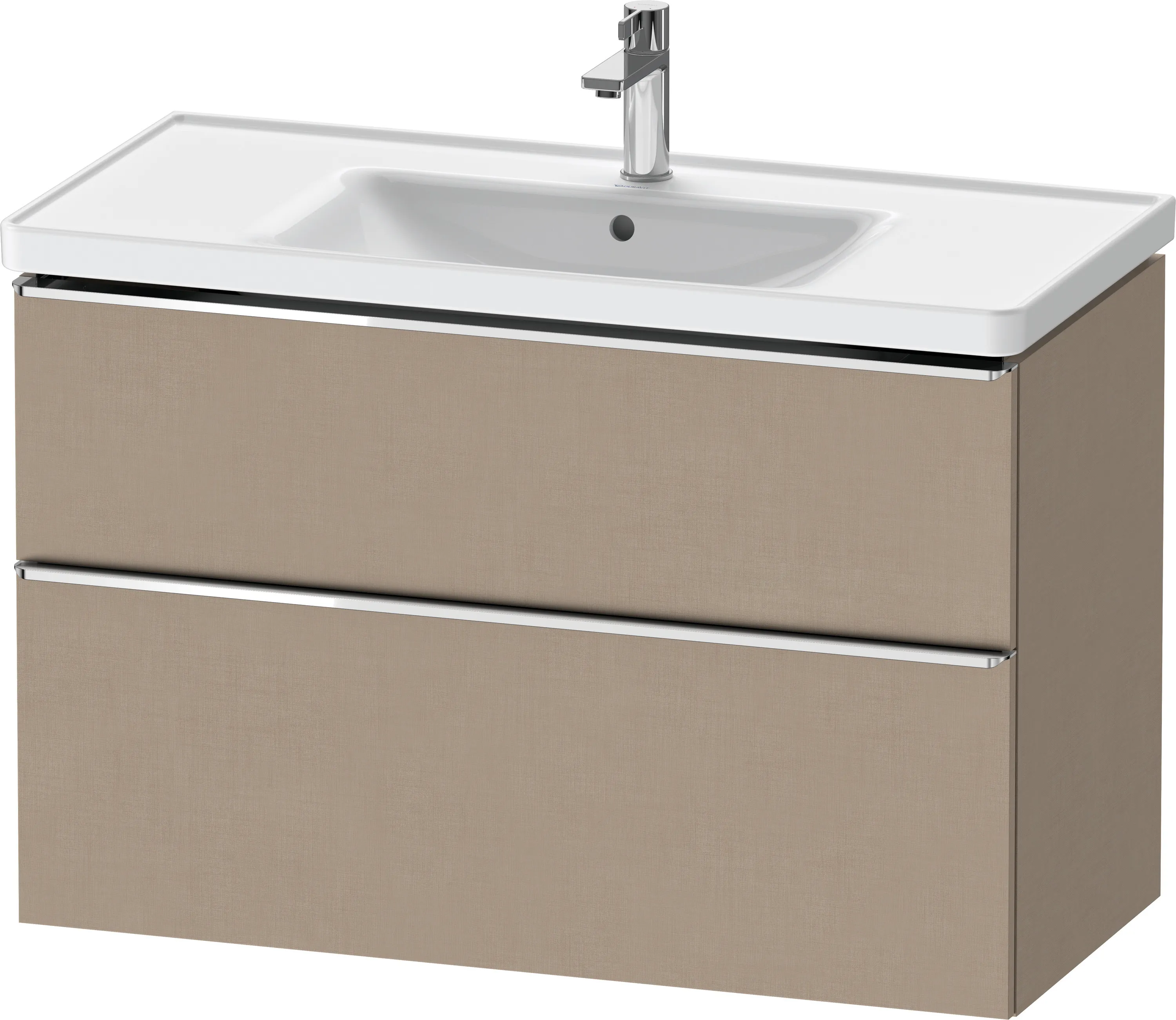 Duravit Waschtischunterschrank wandhängend „D-Neo“ 98,4 × 62,5 × 45,2 cm Leinen