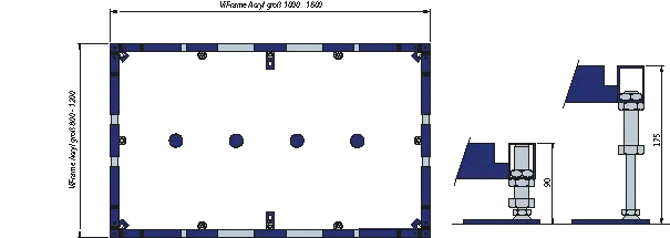 Villeroy & Boch Montagerahmen für Acryl- & Keramikduschwannen „ViFrame“ Villeroy & Boch Montagerahmen für Acryl- & Keramikduschwannen „ViFrame“