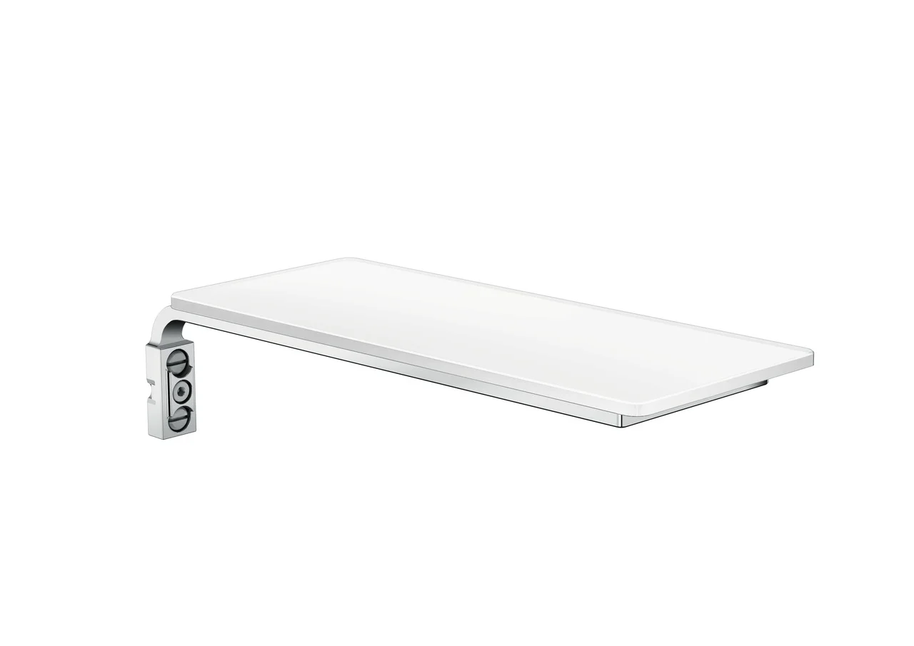Hansgrohe Casetta Ablage E, weiß/chrom, Länge 200 mm