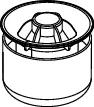 TECEdrainpoint S 2-stufiger Membran GV für Ablauf DN 50 Norm/senkrecht und DN 70