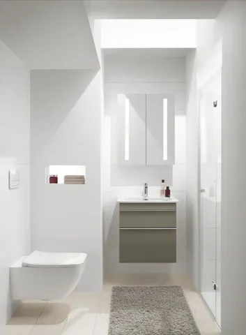 Villeroy & Boch Wandwaschtisch „Venticello“ 600 × 505 × 165 mm, für Becken mittig, mit Hahnlochbohrung, Hahnlochposition mittig in Weiß Alpin Villeroy & Boch Wandwaschtisch „Venticello“ 600 × 505 × 165 mm, für Becken mittig, mit Hahnlochbohrung, Hahnlochposition mittig in Weiß Alpin