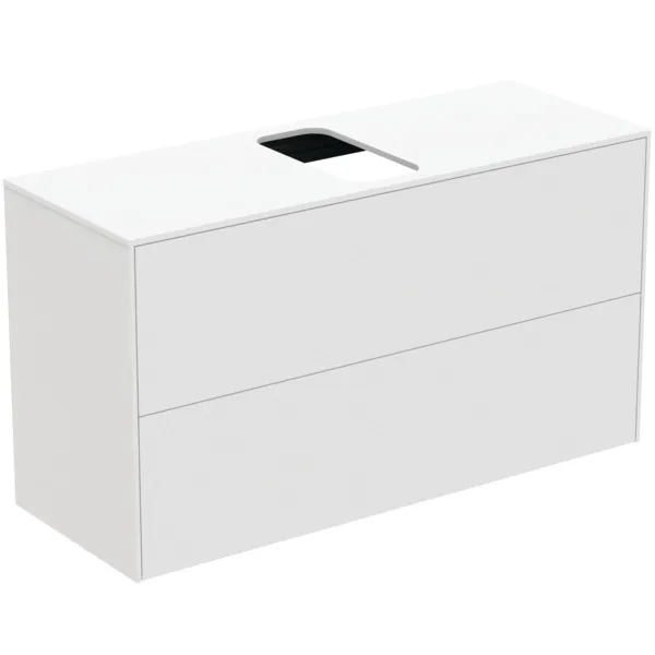 Ideal Standard Waschtischunterschrank „Conca“ 100,2 × 55 × 37,3 cm Weiß matt lackiert