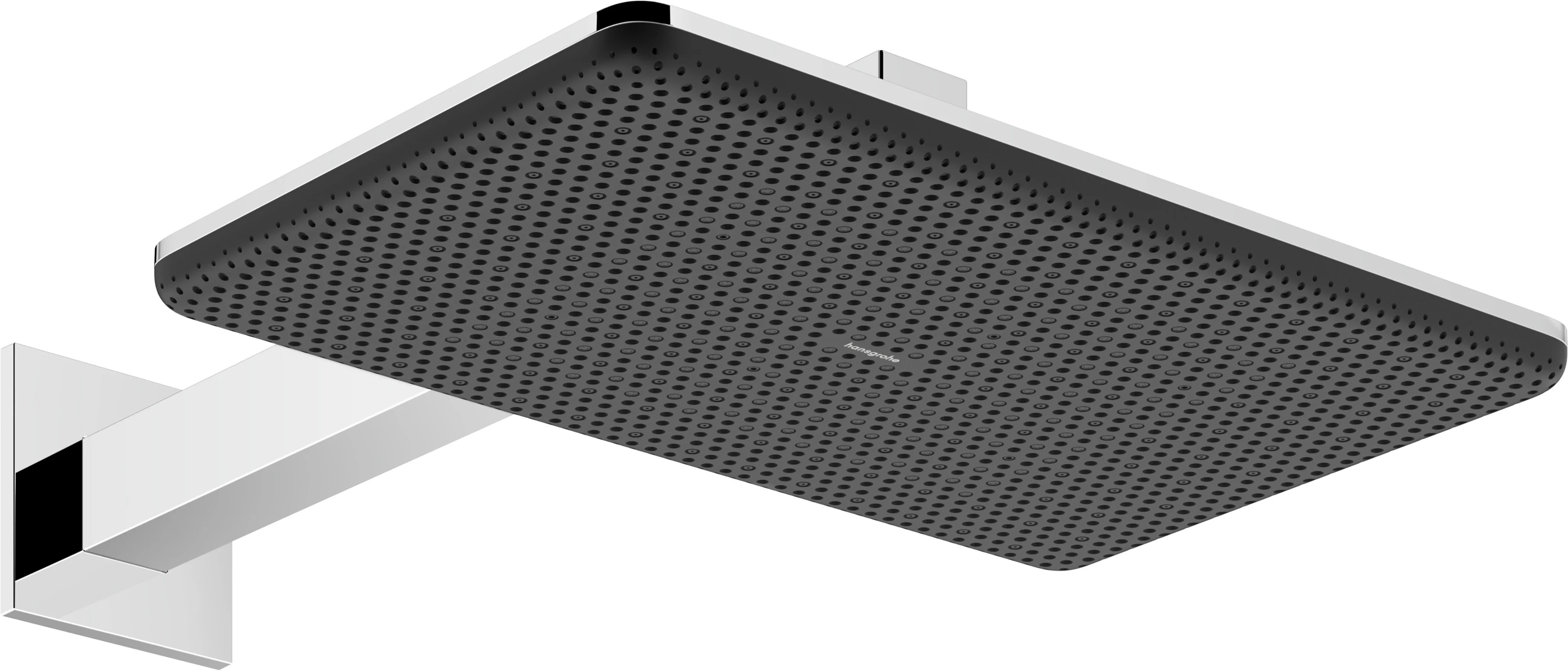 Hansgrohe Kopfbrause Raindance Alive Q, Chrom, 214 x 343 mm, 2 Strahlen, Brausearm 390 mm, Unterputzmontage