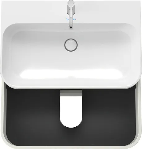 Duravit Waschtischunterschrank c-bonded Set wandhängend „Happy D.2 Plus“ 775 × 480 × 490 mm Weiß Hochglanz, mit Hahnlochbohrung Duravit Waschtischunterschrank c-bonded Set wandhängend „Happy D.2 Plus“ 775 × 480 × 490 mm Weiß Hochglanz, mit Hahnlochbohrung