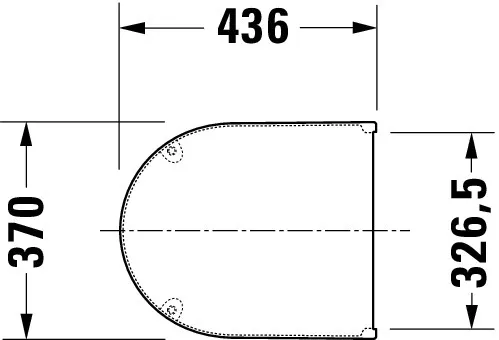 Duravit WC-Sitz „Starck 3“ 37 × 43,6 × 3,8 cm in, Scharniere Edelstahl Duravit WC-Sitz „Starck 3“ 37 × 43,6 × 3,8 cm in, Scharniere Edelstahl