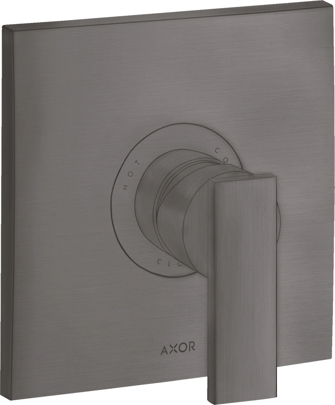 Hansgrohe AXOR Citterio Brausenmischer Unterputz, Brushed Black Chrome, Keramikmischsystem, einstellbare Temperaturbegrenzung, für Durchlauferhitzer geeignet Hansgrohe AXOR Citterio Brausenmischer Unterputz, Brushed Black Chrome, Keramikmischsystem, einstellbare Temperaturbegrenzung, für Durchlauferhitzer geeignet