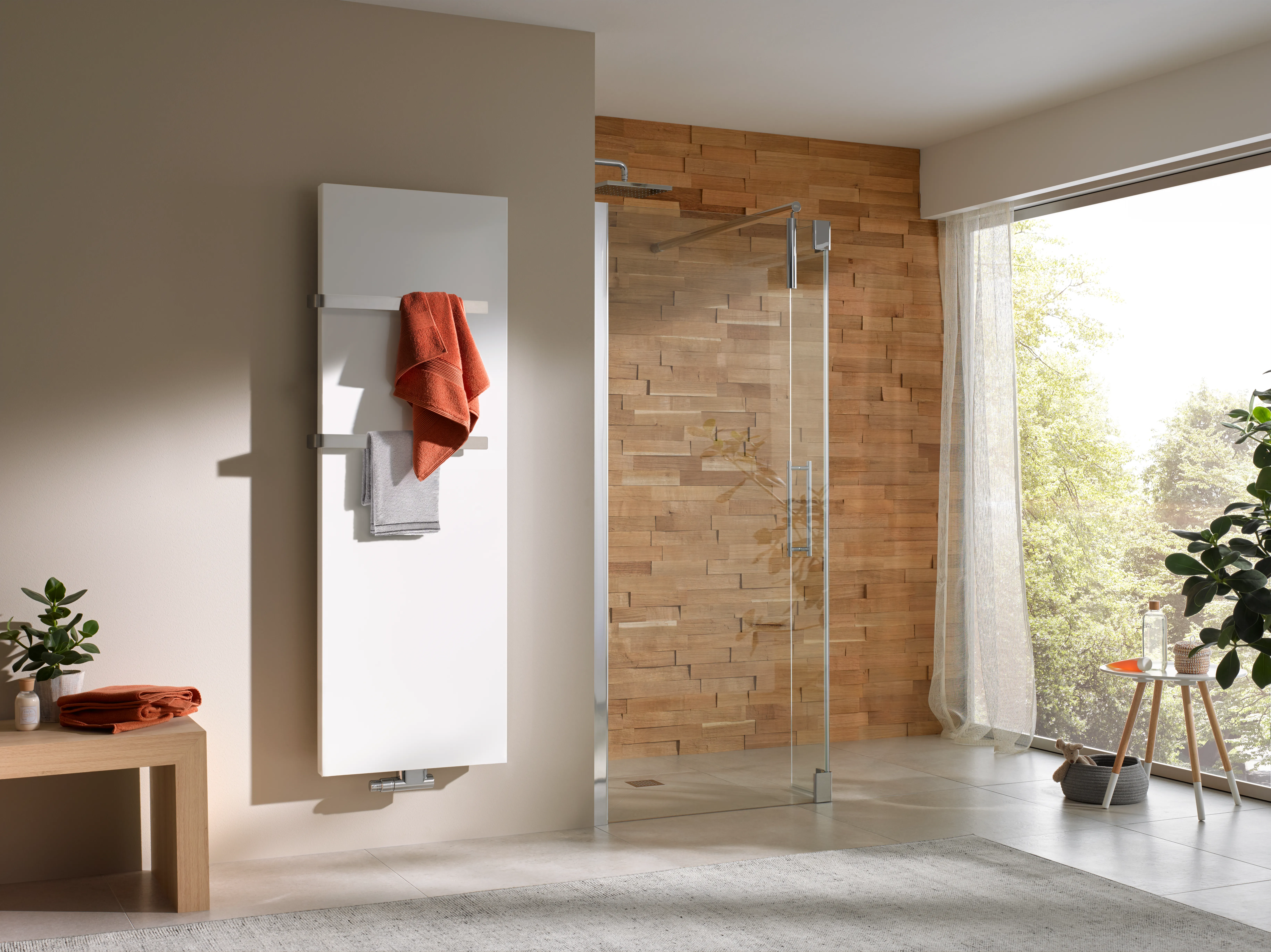 Kermi Design-Elektroheizkörper „Rubeo“ in Farbkonzept Kermi Design-Elektroheizkörper „Rubeo“ in Farbkonzept