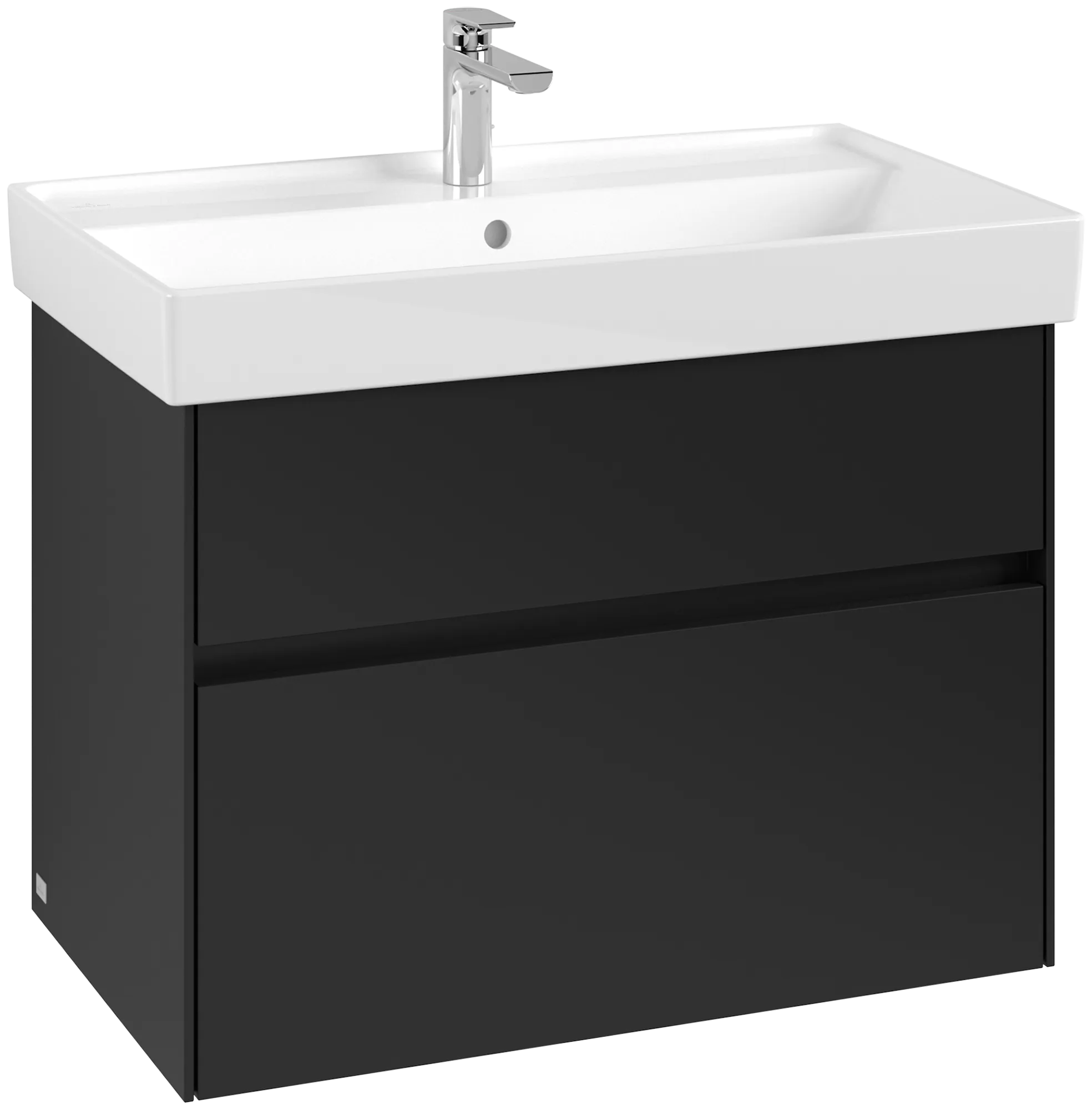 Villeroy & Boch Collaro Waschbeckenunterschrank C01000, 754x546x444 mm, Volcano Black