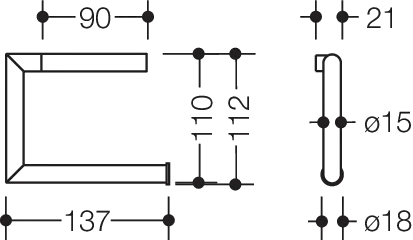 HEWI Toilettenpapierhalter „System 162“ in Befestigung verdeckt HEWI Toilettenpapierhalter „System 162“ in Befestigung verdeckt