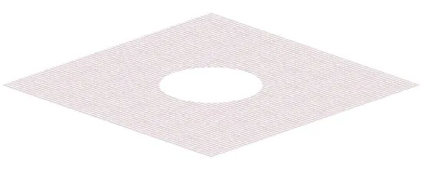 Glasgewebematte S 15, verstärkt, 500 mm x 500 mm, di: 240 mm Glasgewebematte S 15, verstärkt, 500 mm x 500 mm, di: 240 mm
