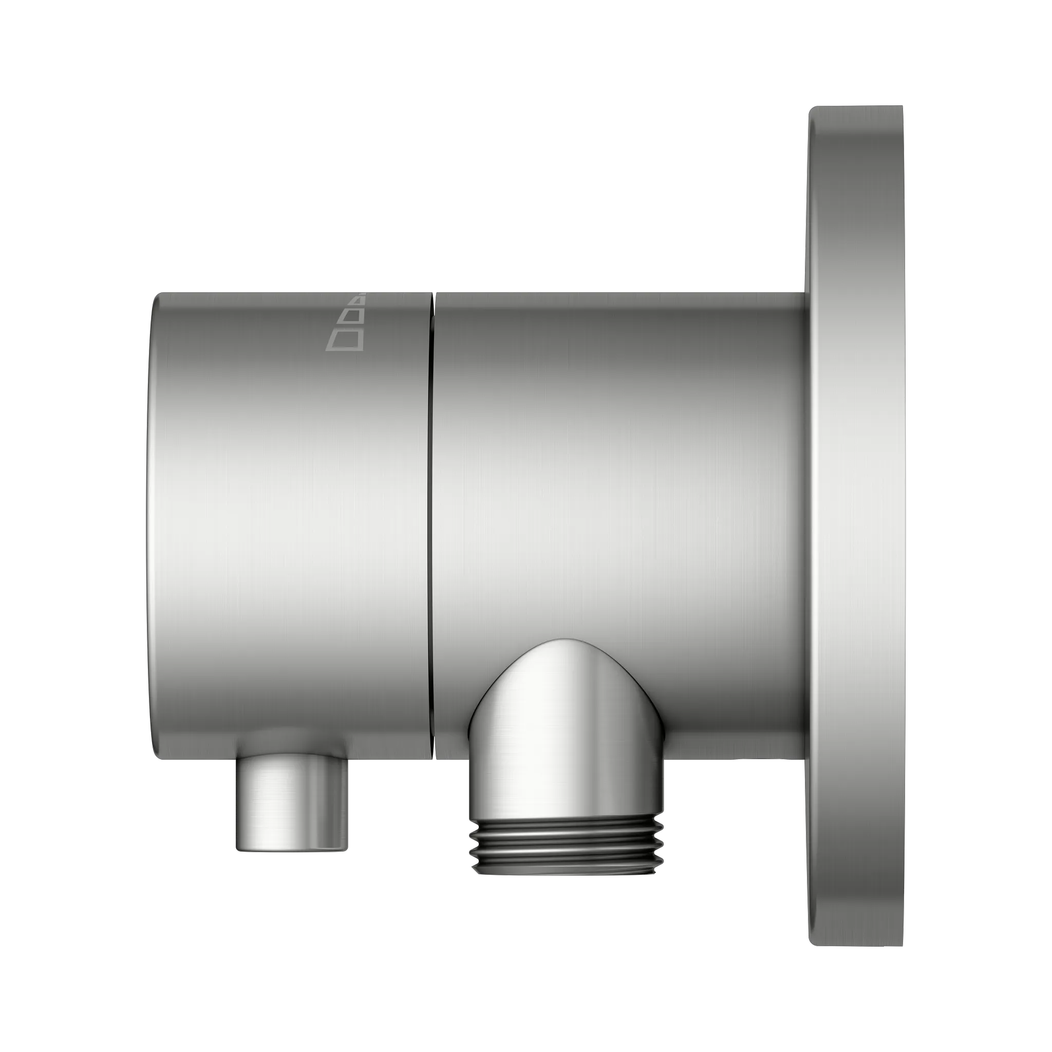 KEUCO IXMO Absperrventil Unterputz für 1 Verbraucher mit Schlauchanschluss und Brausehalter Edelstahl-finish