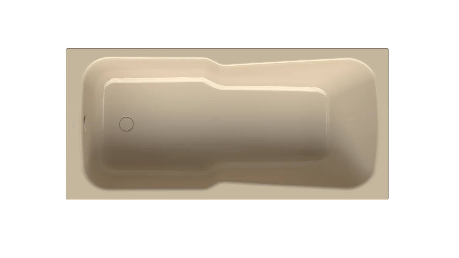 Bette BetteSet Badewanne Rechteck 1700x800x380 mm Bahama beige 2 Griffbohrungen glasierter Titan-Stahl Einbau Bade-Duschkombination 1-Sitzer