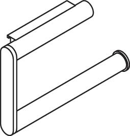 HEWI Toilettenpapierhalter pulverbeschichtet „System 900“ 13,5 × 1,5 × 8,8 cm HEWI Toilettenpapierhalter pulverbeschichtet „System 900“ 13,5 × 1,5 × 8,8 cm